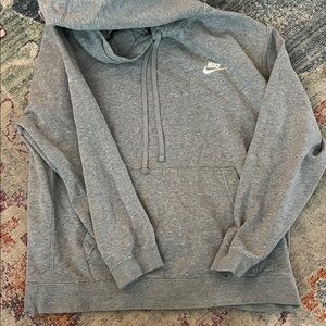 Nike Men's Heather Gray Pullover Hoodie